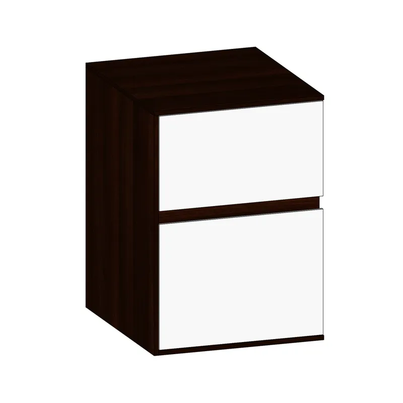 SCALIDO-Unterschrank Waschtisch Wand Wange links 400x560x460mm 2 Auszüge Farbvar. W/E/E