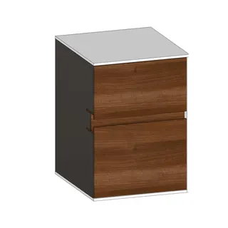 SCALIDO-Unterschrank WTWand Wange rechts 400x560x460mm 2 Auszüge Farbvar. E/W/E
