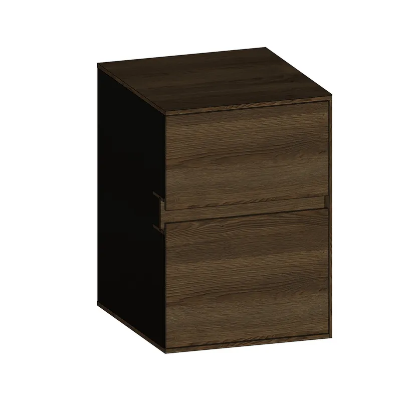 SCALIDO-Unterschrank WTWand Wange rechts 400x560x460mm 2 Auszüge Farbvar. N/N/N