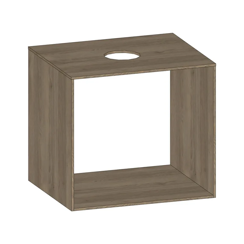 SCALIDO-Konsolenplatte m. Rahmen f Waschtisch US 622x560x510mm 1 Ausschn mittig Farbvar N