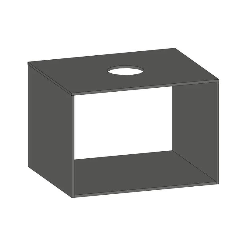 SCALIDO-Konsolenplatte m. Rahmen f Waschtisch US 622x430x510mm 1 Ausschn mittig Farbvar A