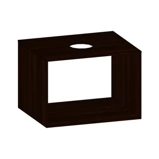 SCALIDO-Konsolenplatte m. Rahmen f Waschtisch US 622x430x510mm 1 Ausschn mittig Farbvar E