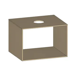 SCALIDO-Konsolenplatte m. Rahmen f Waschtisch US 622x430x510mm 1 Ausschn mittig Farbvar K