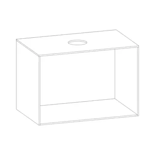 SCALIDO-Konsolenplatte m. Rahmen f Waschtisch US 822x560x510mm 1 Ausschn mittig Farbvar A – Bild 2