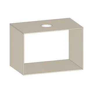 SCALIDO-Konsolenplatte m. Rahmen f Waschtisch US 822x560x510mm 1 Ausschn mittig Farbvar K