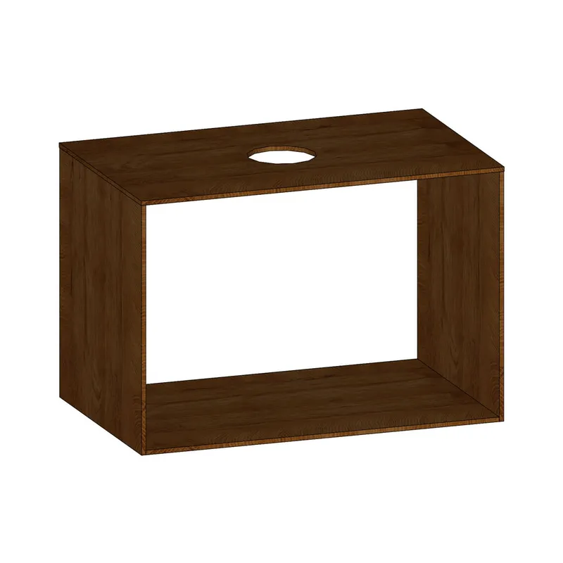 SCALIDO-Konsolenplatte m. Rahmen f Waschtisch US 822x560x510mm 1 Ausschn mittig Farbvar S
