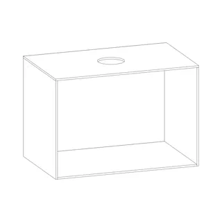 SCALIDO-Konsolenplatte m. Rahmen f Waschtisch US 822x560x510mm 1 Ausschn mittig Farbvar V – Bild 2