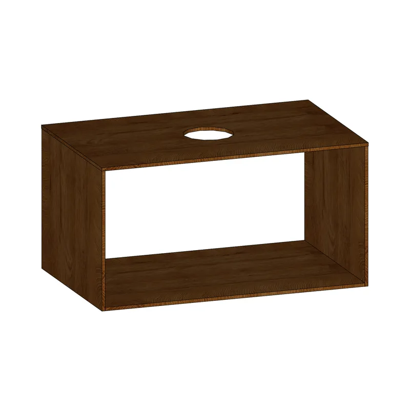 SCALIDO-Konsolenplatte m. Rahmen f Waschtisch US 822x430x510mm 1 Ausschn mittig Farbvar S