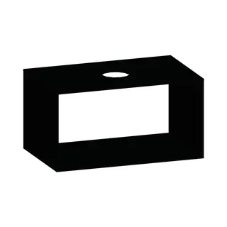 SCALIDO-Konsolenplatte m. Rahmen f Waschtisch US 822x430x510mm 1 Ausschn mittig Farbvar V