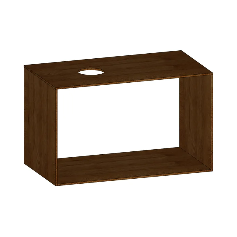 SCALIDO-Konsolenplatte m. Rahmen f Waschtisch US 922x560x510mm 1 Ausschn. links Farbvar S