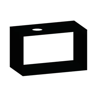 SCALIDO-Konsolenplatte m. Rahmen f Waschtisch US 922x560x510mm 1 Ausschn. links Farbvar V