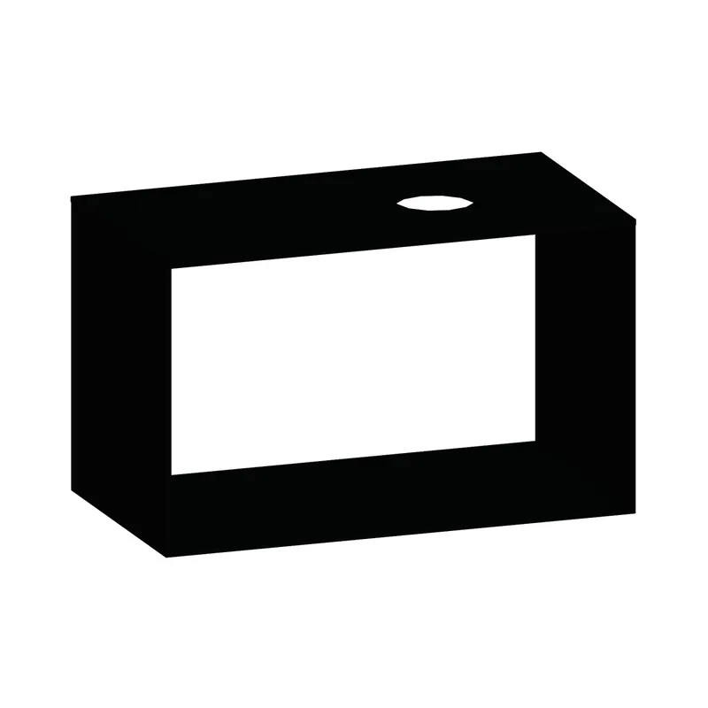SCALIDO-Konsolenplatte m. Rahmen f Waschtisch US 922x560x510mm 1 Ausschn rechts Farbvar V