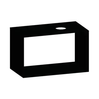 SCALIDO-Konsolenplatte m. Rahmen f Waschtisch US 922x560x510mm 1 Ausschn rechts Farbvar V