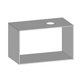 SCALIDO-Konsolenplatte m. Rahmen f Waschtisch US 922x560x510mm 1 Ausschn rechts Farbvar W