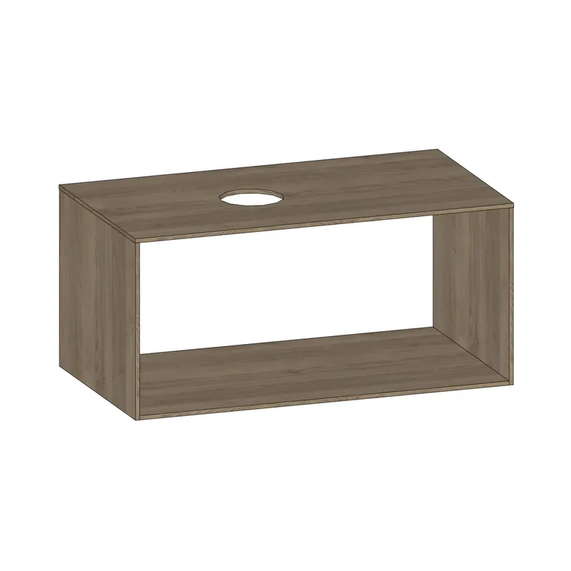 SCALIDO-Konsolenplatte m. Rahmen f Waschtisch US 922x430x510mm 1 Ausschn. links Farbvar N