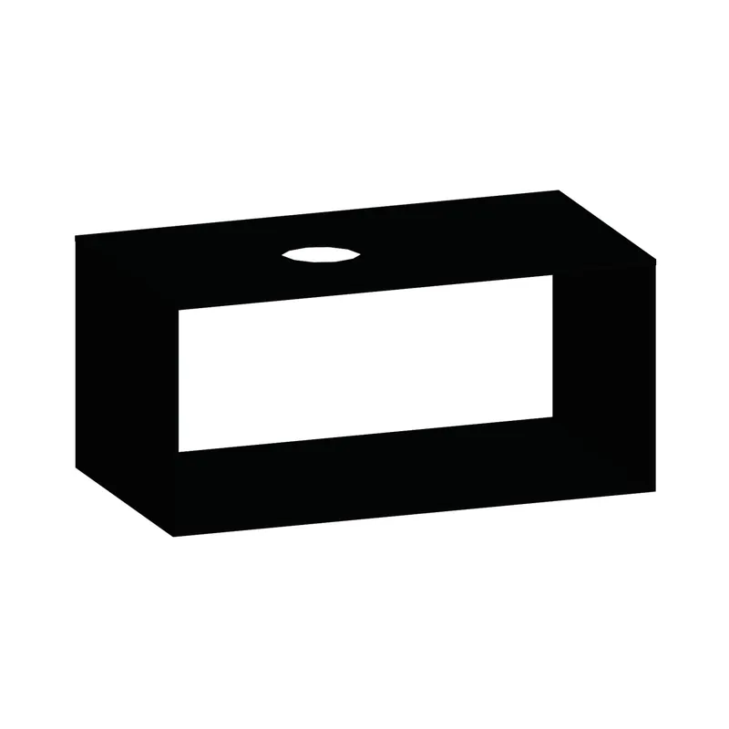 SCALIDO-Konsolenplatte m. Rahmen f Waschtisch US 922x430x510mm 1 Ausschn. links Farbvar V