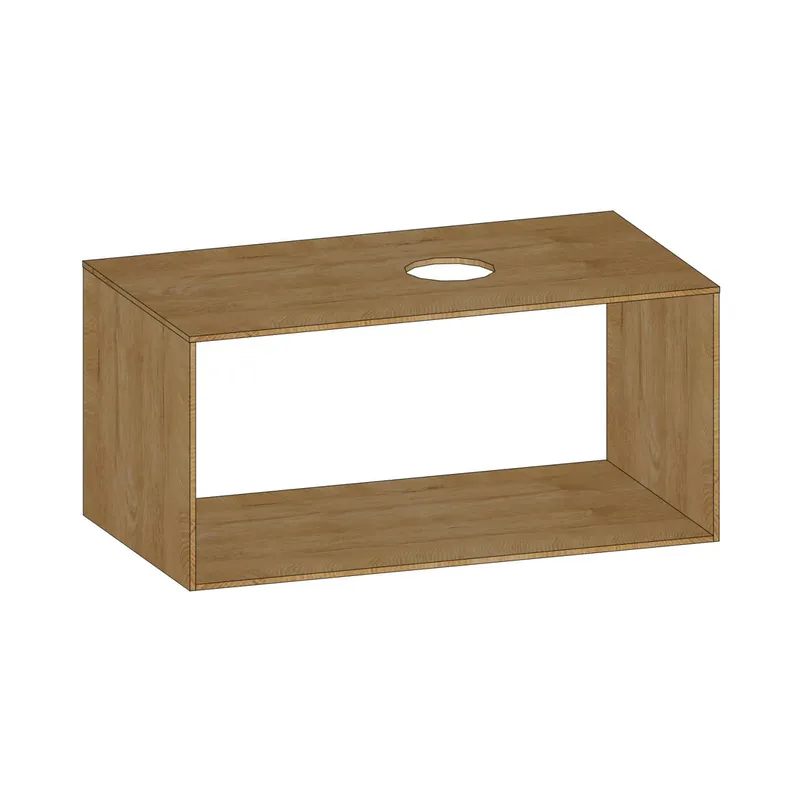 SCALIDO-Konsolenplatte m. Rahmen f Waschtisch US 922x430x510mm 1 Ausschn rechts Farbvar S