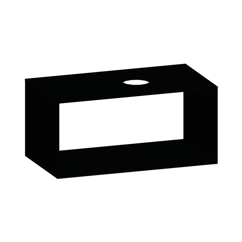 SCALIDO-Konsolenplatte m. Rahmen f Waschtisch US 922x430x510mm 1 Ausschn rechts Farbvar V