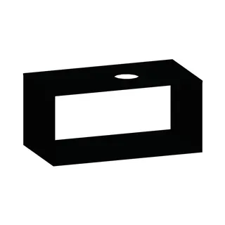 SCALIDO-Konsolenplatte m. Rahmen f Waschtisch US 922x430x510mm 1 Ausschn rechts Farbvar V