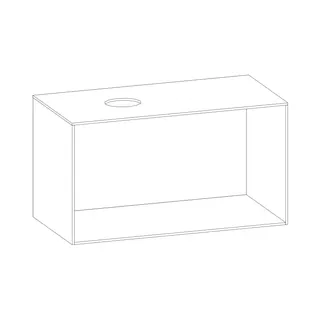 SCALIDO-Konsolenplatte m. Rahmen f Waschtisch US 1022x560x510mm 1 Ausschn links Farbvar K – Bild 2