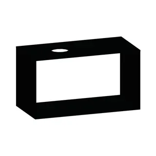 SCALIDO-Konsolenplatte m. Rahmen f Waschtisch US 1022x560x510mm 1 Ausschn links Farbvar V