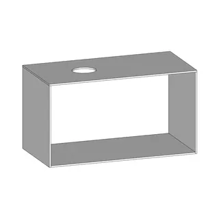 SCALIDO-Konsolenplatte m. Rahmen f Waschtisch US 1022x560x510mm 1 Ausschn links Farbvar W