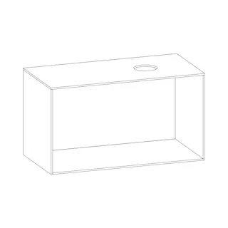 SCALIDO-Konsolenplatte m. Rahmen f Waschtisch US 1022x560x510mm 1 Aussch rechts Farbvar E – Bild 2
