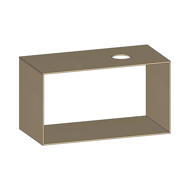 SCALIDO-Konsolenplatte m. Rahmen f Waschtisch US 1022x560x510mm 1 Aussch rechts Farbvar K