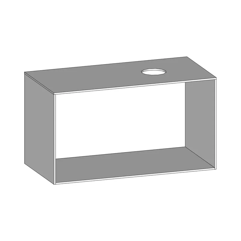 SCALIDO-Konsolenplatte m. Rahmen f Waschtisch US 1022x560x510mm 1 Aussch rechts Farbvar W