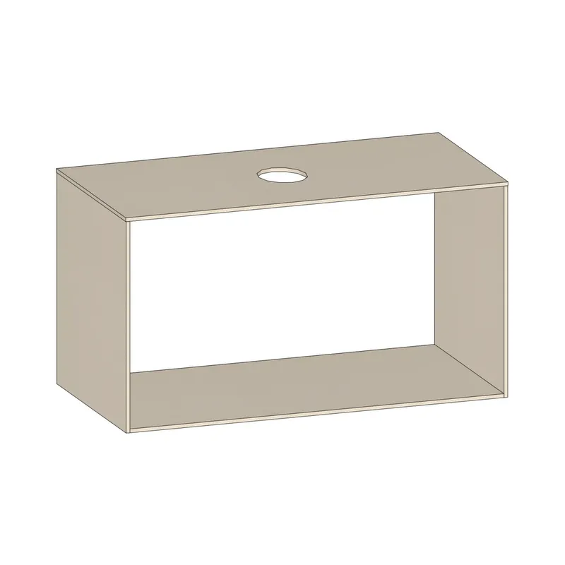 SCALIDO-Konsolenplatte m. Rahmen f Waschtisch US 1022x560x510mm 1 Aussch mittig Farbvar K