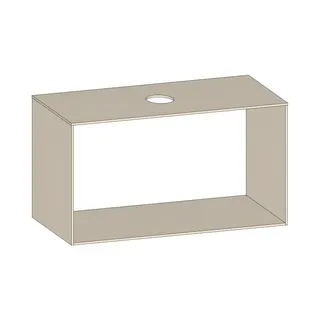 SCALIDO-Konsolenplatte m. Rahmen f Waschtisch US 1022x560x510mm 1 Aussch mittig Farbvar K