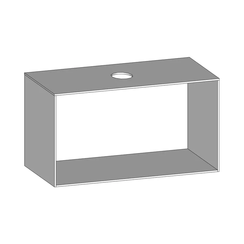 SCALIDO-Konsolenplatte m. Rahmen f Waschtisch US 1022x560x510mm 1 Aussch mittig Farbvar W