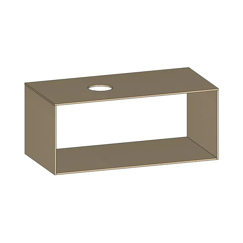 SCALIDO-Konsolenplatte m. Rahmen f Waschtisch US 1022x430x510mm 1 Ausschn links Farbvar K