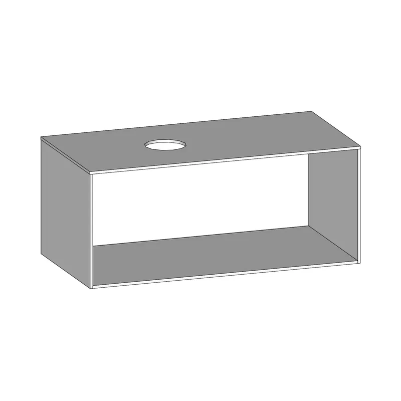 SCALIDO-Konsolenplatte m. Rahmen f Waschtisch US 1022x430x510mm 1 Ausschn links Farbvar W