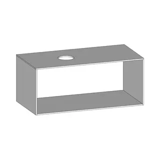 SCALIDO-Konsolenplatte m. Rahmen f Waschtisch US 1022x430x510mm 1 Ausschn links Farbvar W