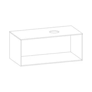 SCALIDO-Konsolenplatte m. Rahmen f Waschtisch US 1022x430x510mm 1 Aussch rechts Farbvar A – Bild 2