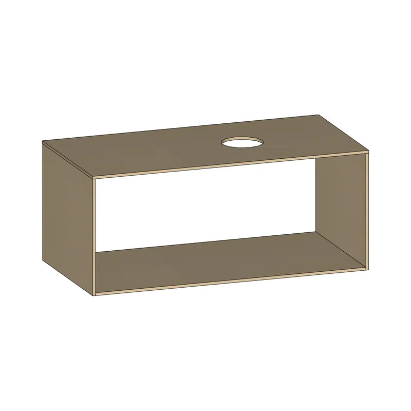 SCALIDO-Konsolenplatte m. Rahmen f Waschtisch US 1022x430x510mm 1 Aussch rechts Farbvar K