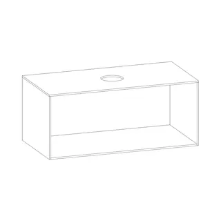 SCALIDO-Konsolenplatte m. Rahmen f Waschtisch US 1022x430x510mm 1 Aussch mittig Farbvar A – Bild 2