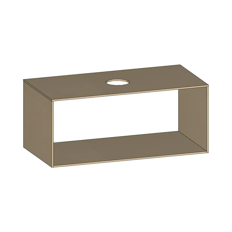 SCALIDO-Konsolenplatte m. Rahmen f Waschtisch US 1022x430x510mm 1 Aussch mittig Farbvar K