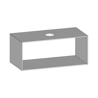 SCALIDO-Konsolenplatte m. Rahmen f Waschtisch US 1022x430x510mm 1 Aussch mittig Farbvar W