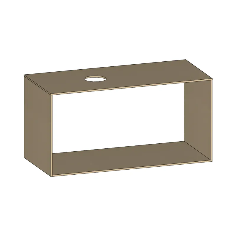 SCALIDO-Konsolenplatte m. Rahmen f Waschtisch US 1122x560x510mm 1 Ausschn links Farbvar K