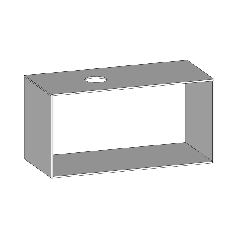 SCALIDO-Konsolenplatte m. Rahmen f Waschtisch US 1122x560x510mm 1 Ausschn links Farbvar W