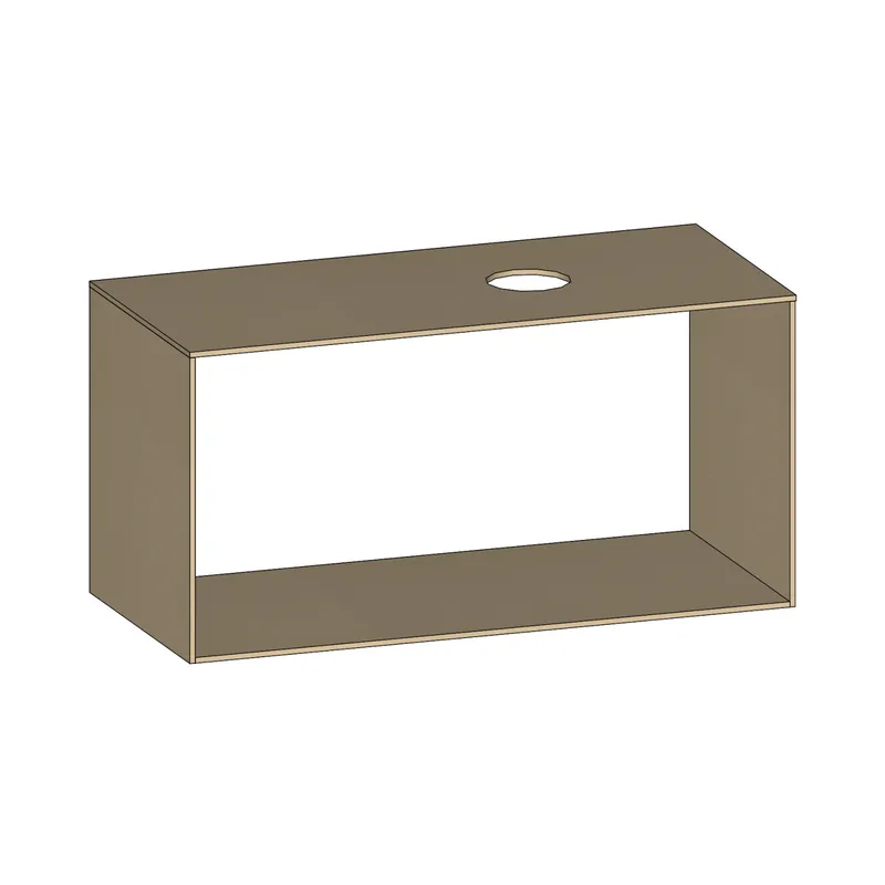 SCALIDO-Konsolenplatte m. Rahmen f Waschtisch US 1122x560x510mm 1 Aussch rechts Farbvar K