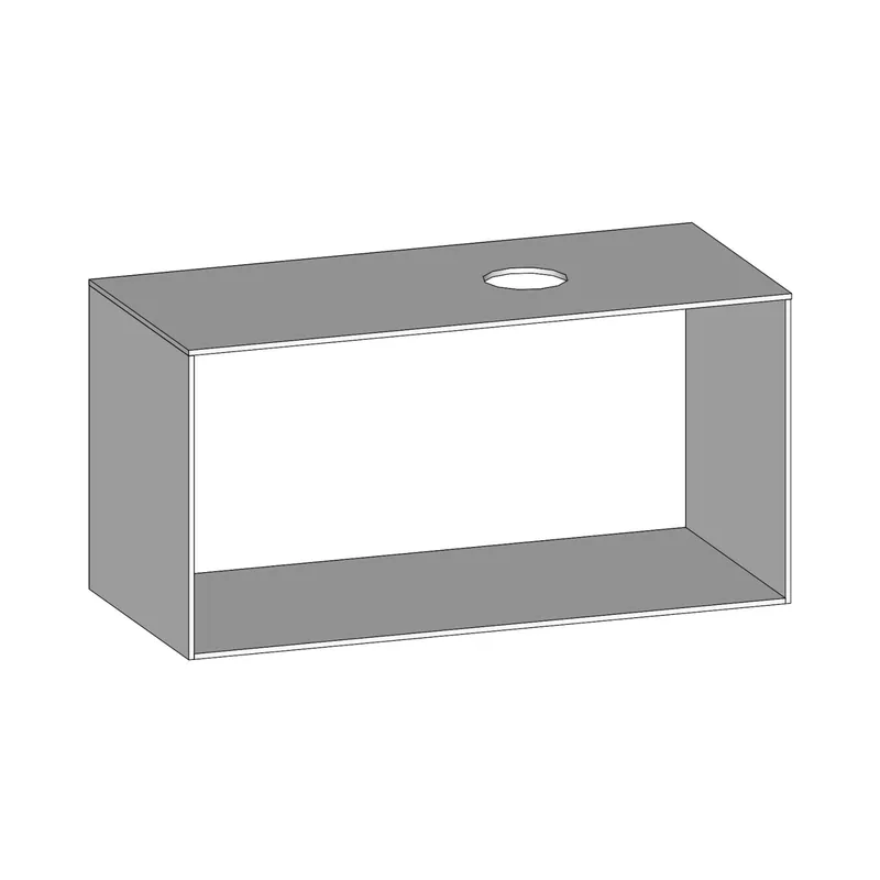 SCALIDO-Konsolenplatte m. Rahmen f Waschtisch US 1122x560x510mm 1 Aussch rechts Farbvar W
