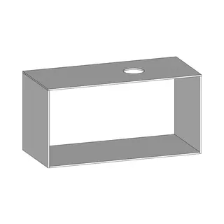 SCALIDO-Konsolenplatte m. Rahmen f Waschtisch US 1122x560x510mm 1 Aussch rechts Farbvar W
