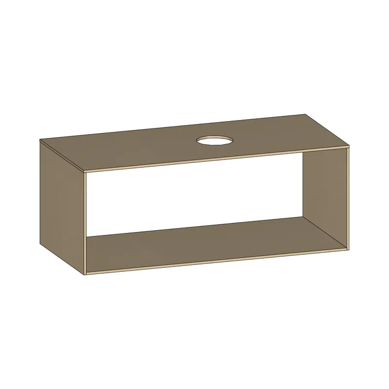 SCALIDO-Konsolenplatte m. Rahmen f Waschtisch US 1122x430x510mm 1 Aussch rechts Farbvar K
