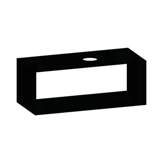 SCALIDO-Konsolenplatte m. Rahmen f Waschtisch US 1122x430x510mm 1 Aussch rechts Farbvar V