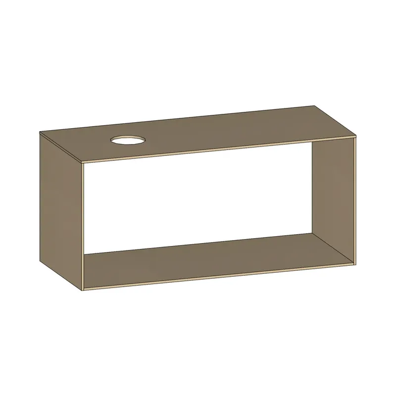SCALIDO-Konsolenplatte m. Rahmen f Waschtisch US 1222x560x510mm 1 Ausschn links Farbvar K
