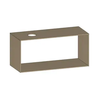 SCALIDO-Konsolenplatte m. Rahmen f Waschtisch US 1222x560x510mm 1 Ausschn links Farbvar K
