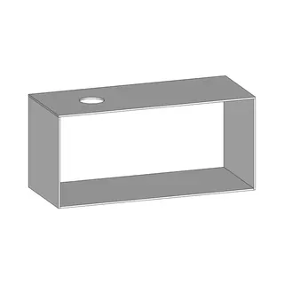 SCALIDO-Konsolenplatte m. Rahmen f Waschtisch US 1222x560x510mm 1 Ausschn links Farbvar W